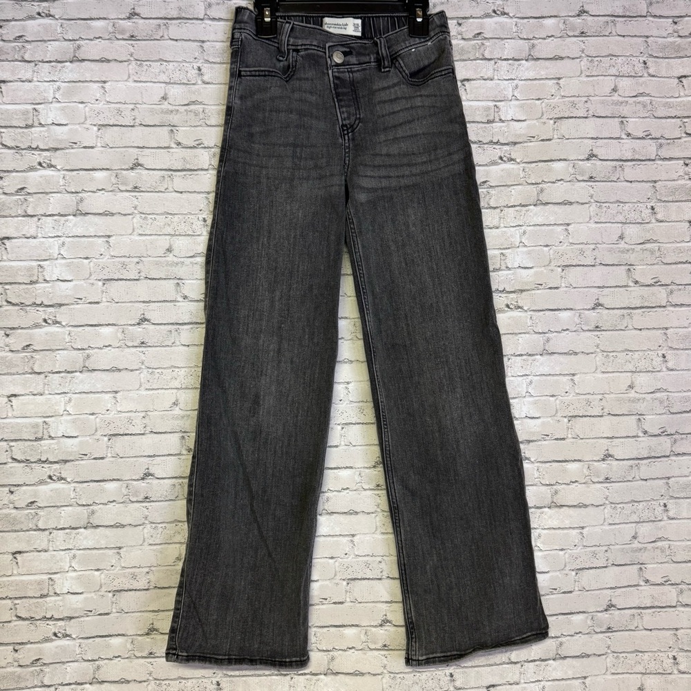 Abercrombie Kids High Rise Wide Leg Jeans